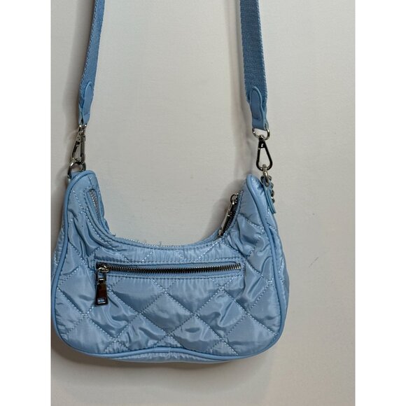 INC International Concepts Blue Quilted Crossbody Shoulder Bag Purse Handbag - Picture 5 of 14